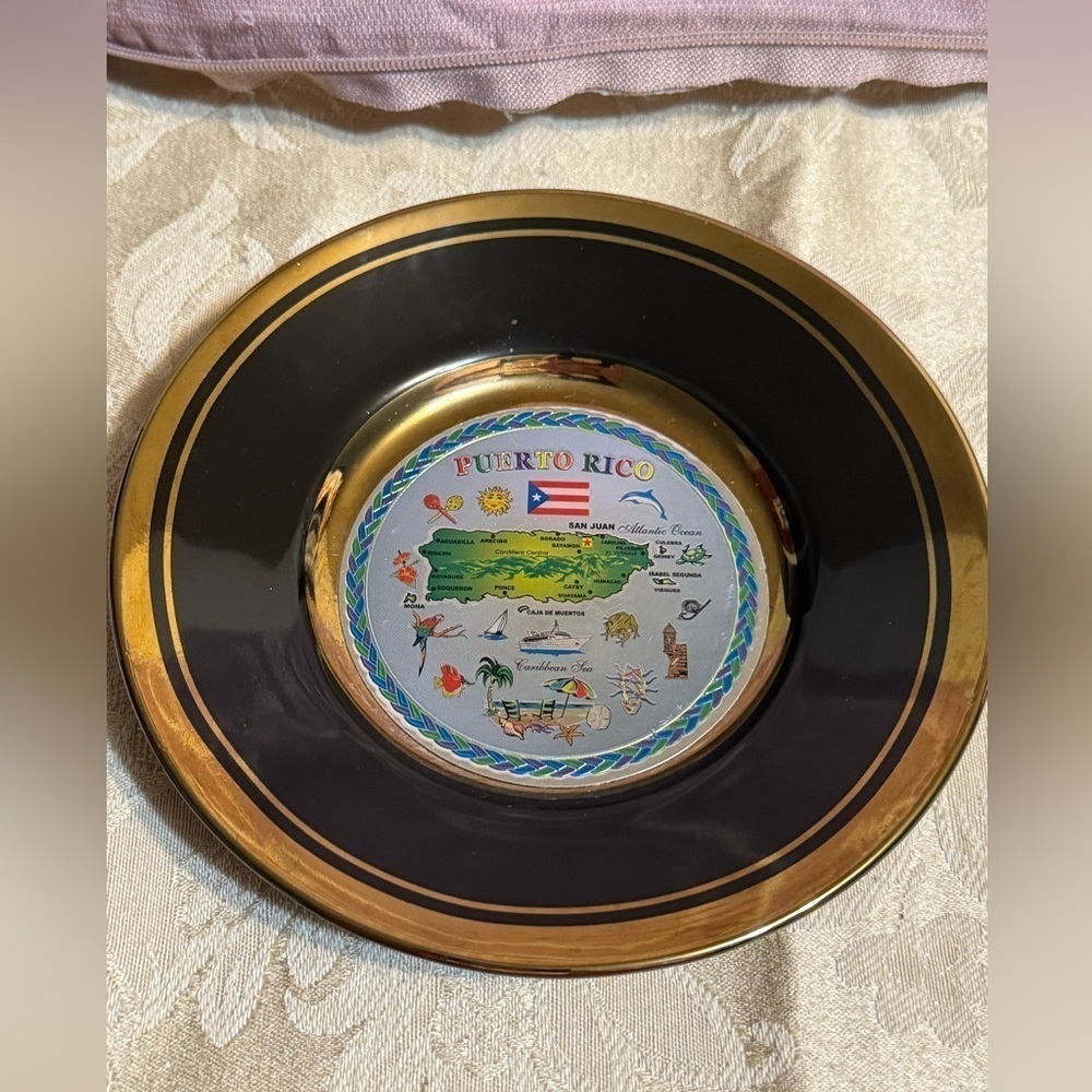 Vintage Miasouv Inc. Decorative Puerto Rico Small Plate
